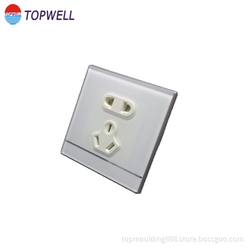 Socket cover plastic injection part